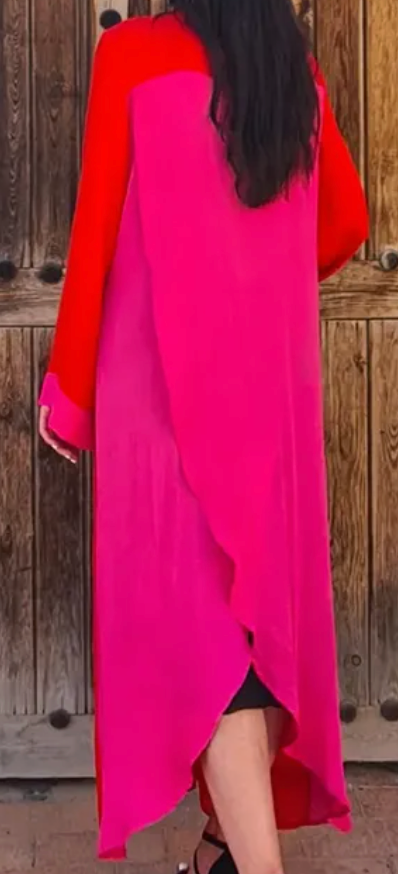 Pink x Orange Kimono