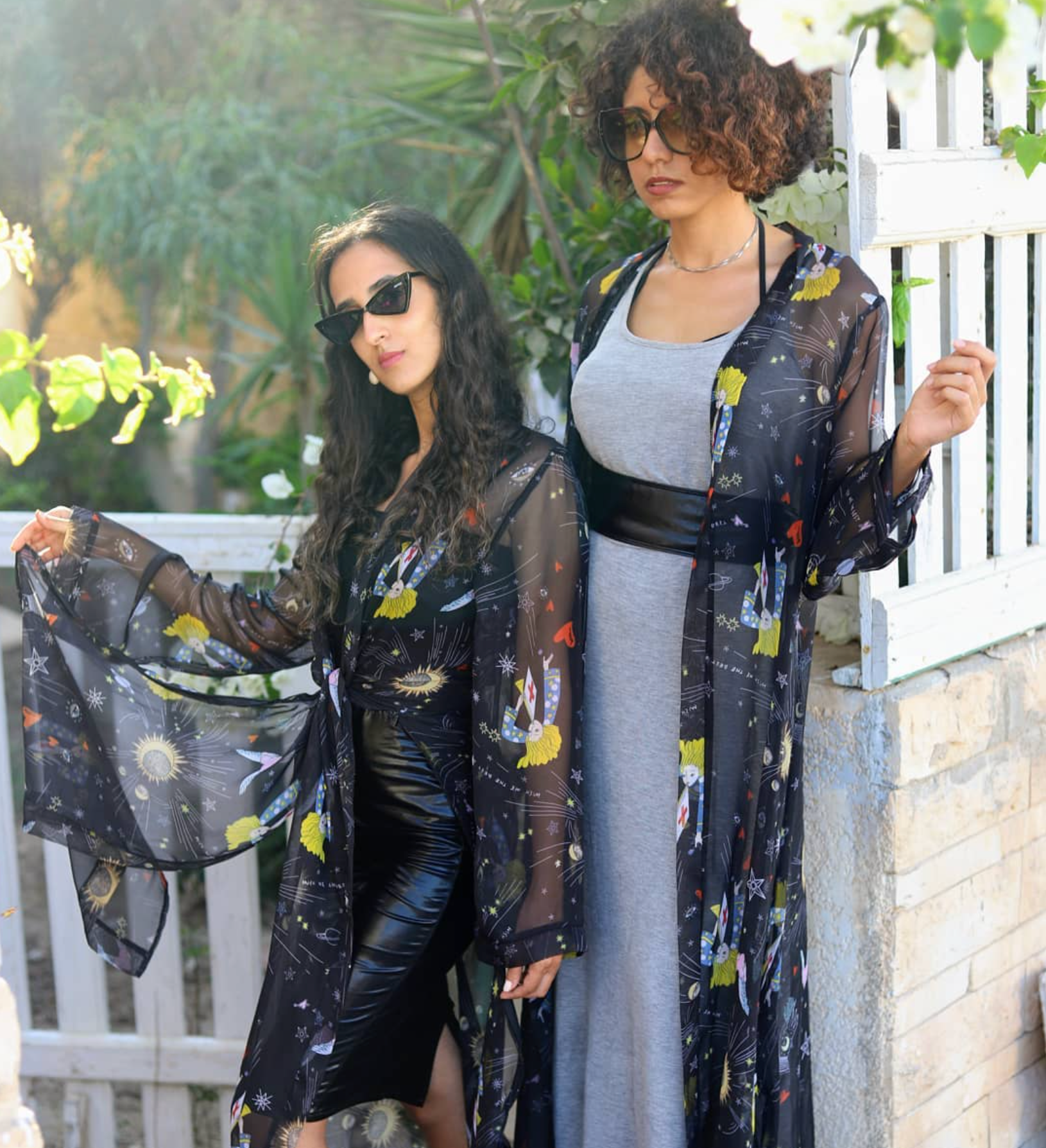 Black See-Through Kimono