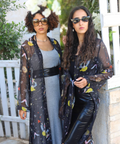 Black See-Through Kimono