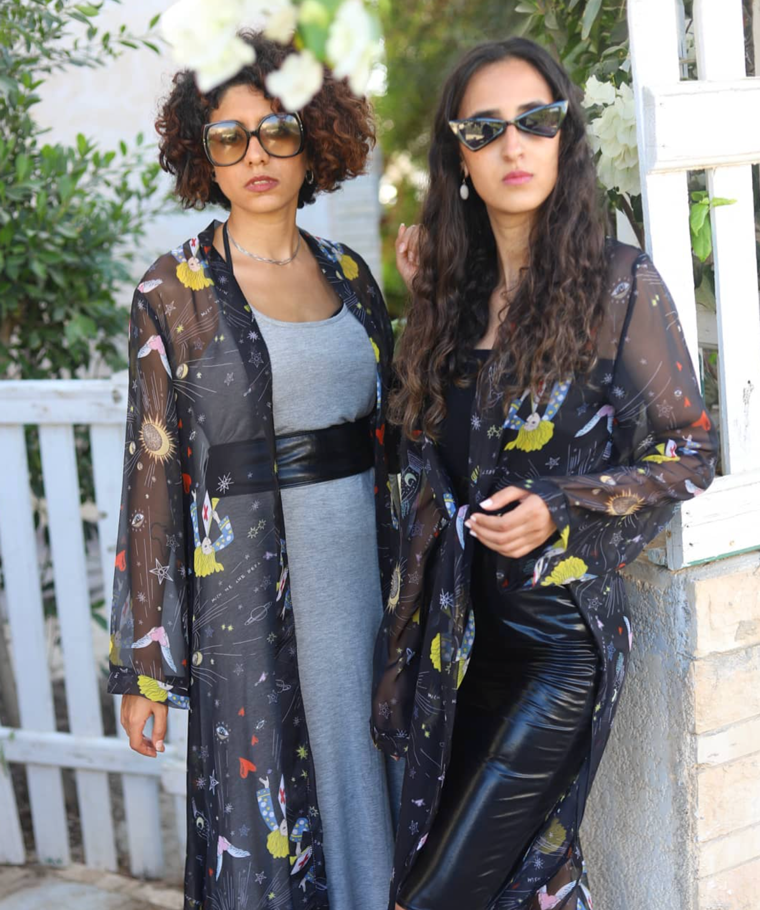 Black See-Through Kimono
